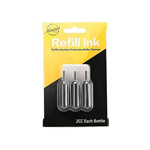 Miseyo Roller Stamp Refill Ink - 3 Pack - Black Ink - Image 2